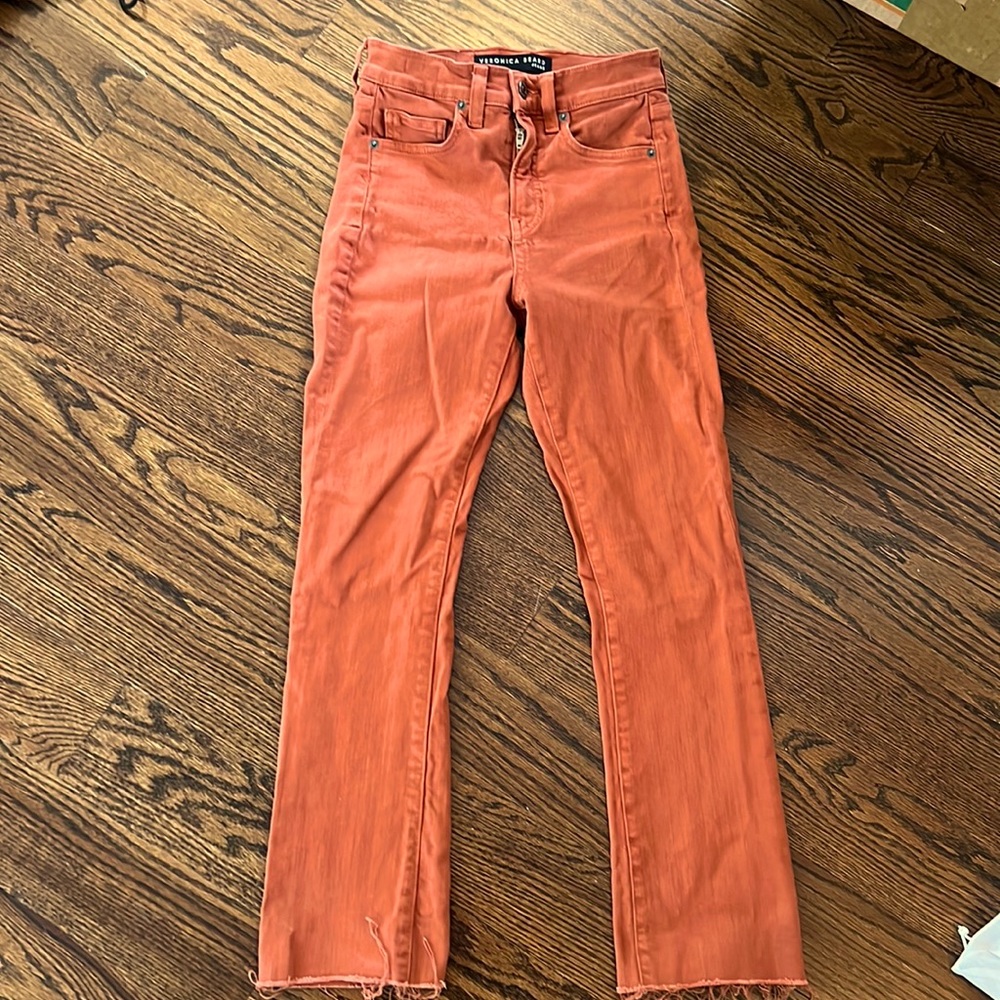 Veronica Beard Jeans Rust Size 25